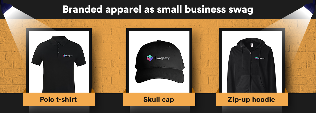 Branded apparel as small business swag